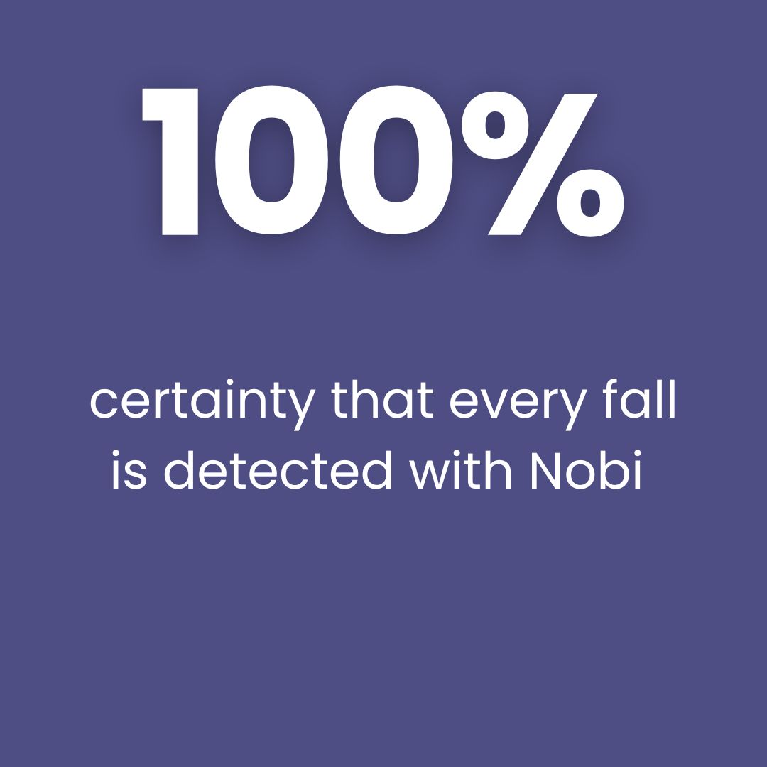 100% certainty that every fall is detected with Nobi