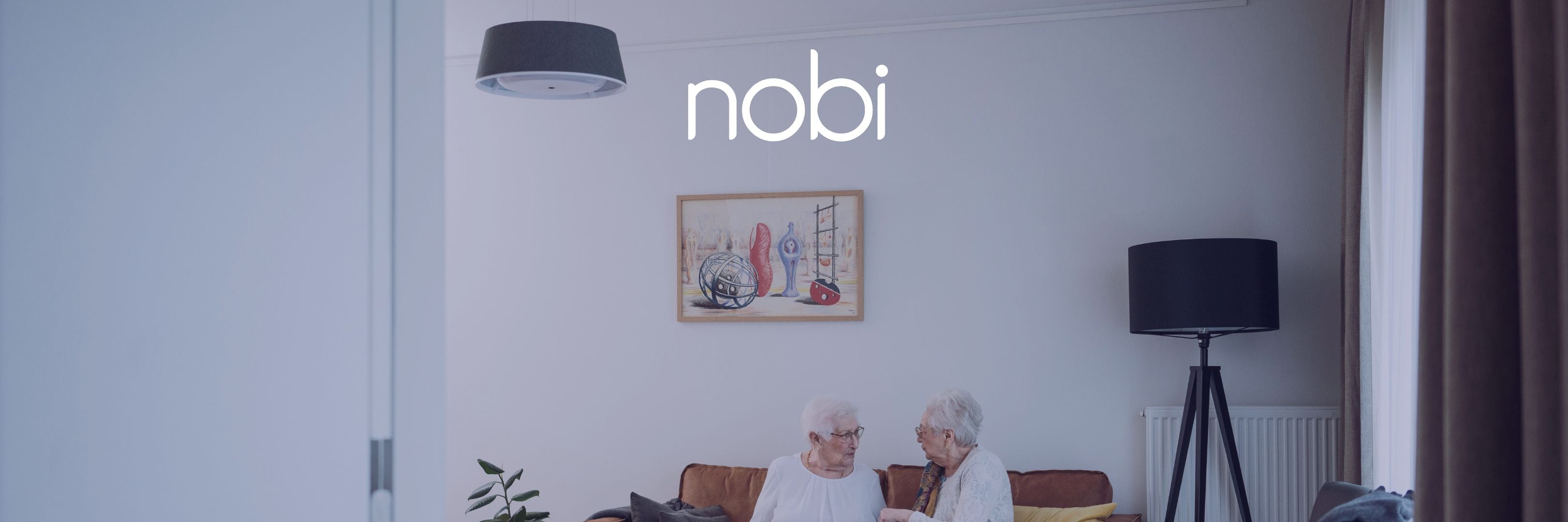 Nobi, Safe and happy living The smart FALL DETECTION lamp that helps ensure older adults can age more INDEPENDENTLY and CAREFREE
