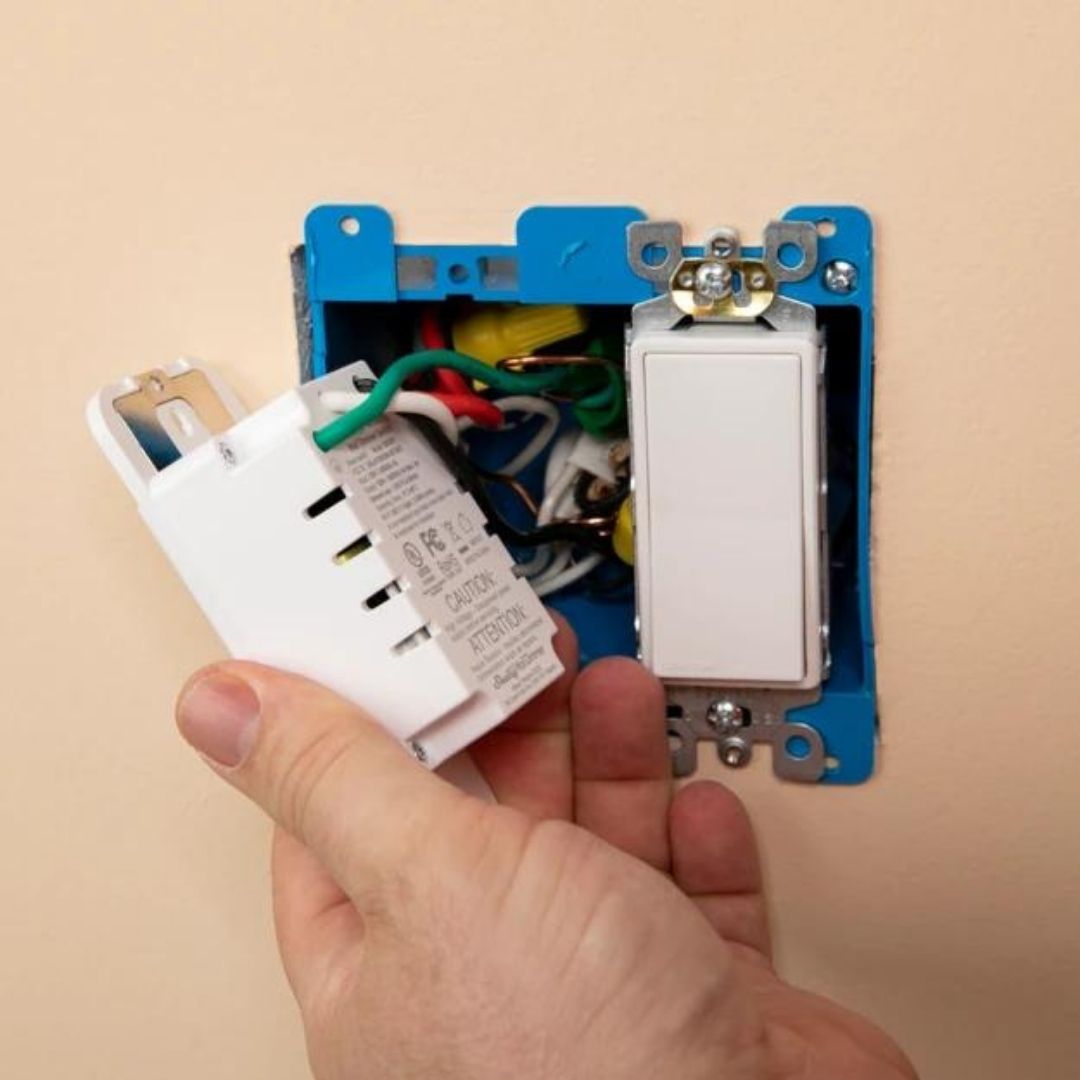 Atenuador de pared Shelly Plus Certificado por UL, Wi-Fi de próxima generación, diseño simple de 4 cables
