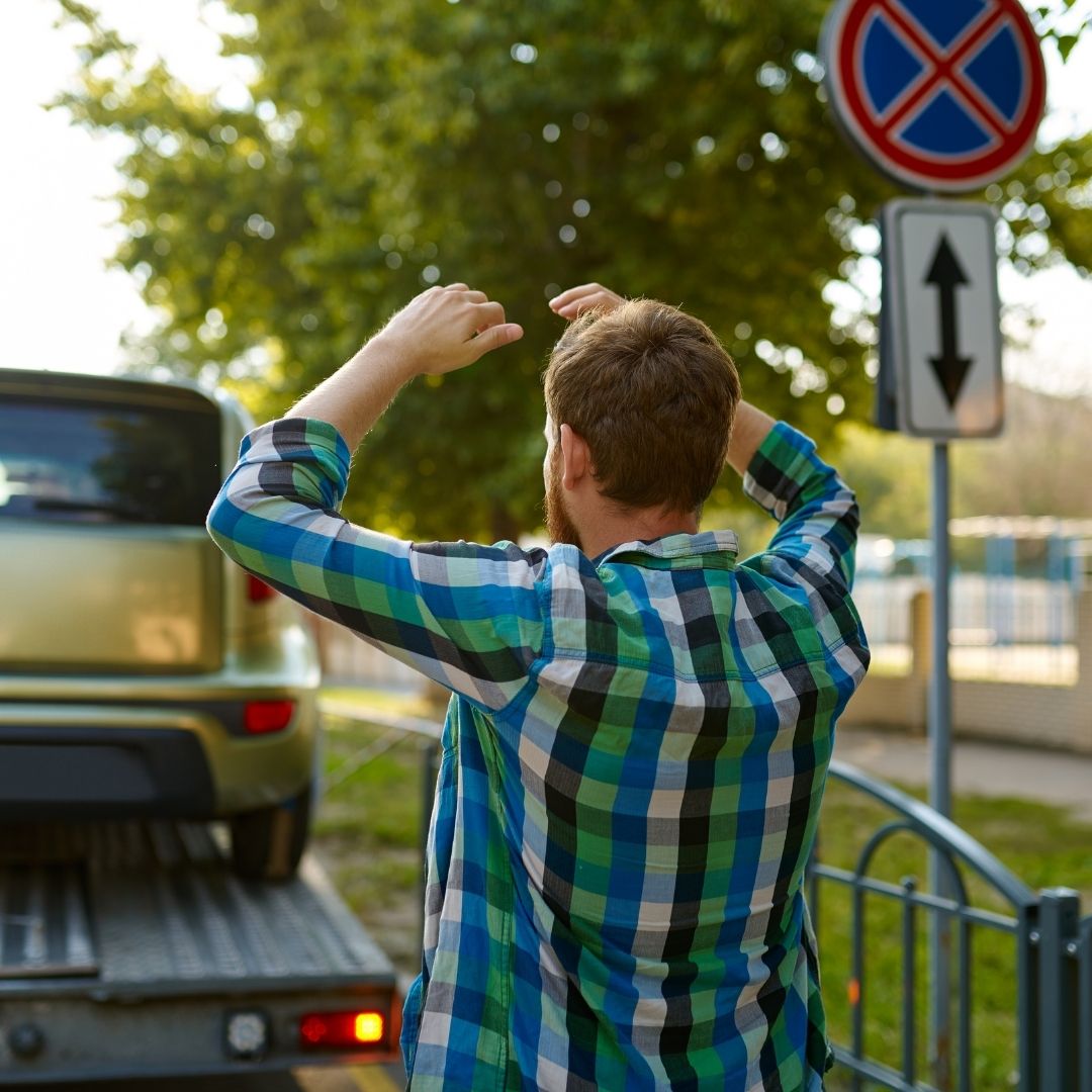 car towed for parking wrong